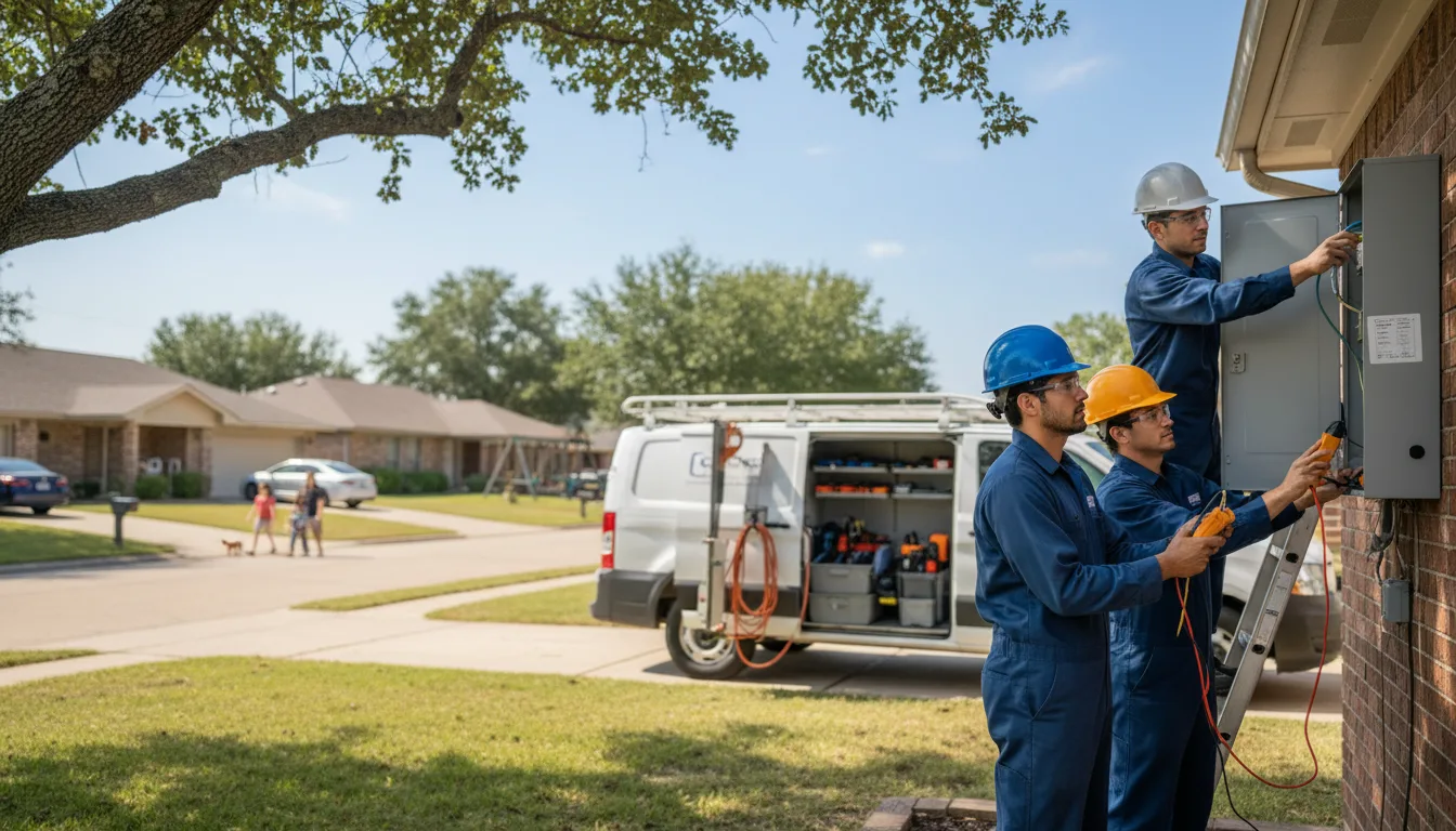 Certified electrician providing emergency electrical services in Atoka, OK
